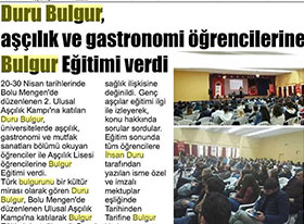 Mengen Bulgur Eğitimi