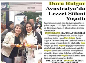 Duru Bulgur Avustralya'da lezzet şöleni yaşattı