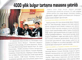 4000 yıllık bulgur tartışma masasına yatırıldı