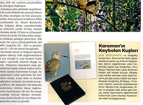 Karaman'ın Kaybolan Kuşları