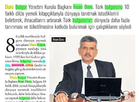 Türk Bulgurunu Kitapla Tanıtacak