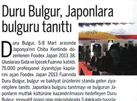 Duru Bulgur, Japonlara Bulguru Tanıttı...